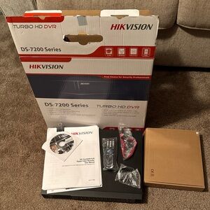 Hikvision Black DS-7200 Series Turbo HD DVR with Accessories